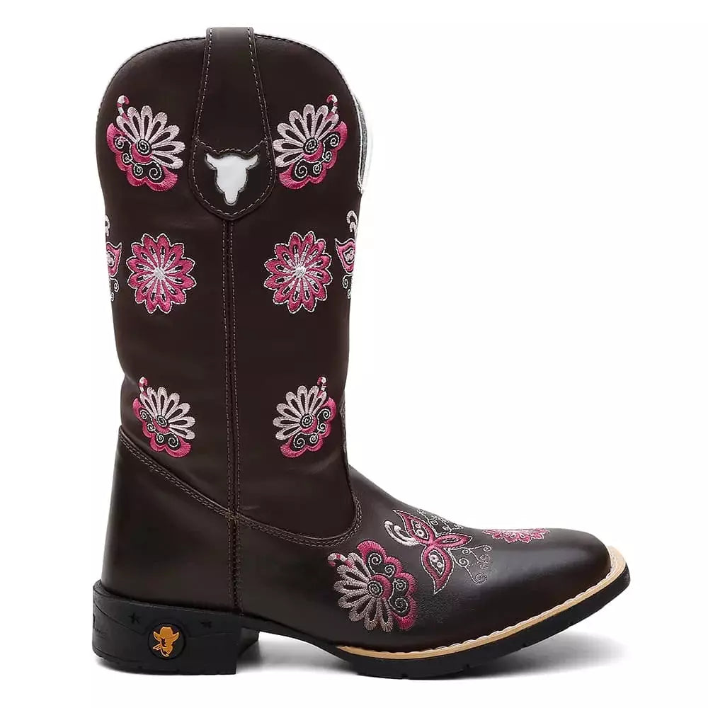 Bota Texana Feminina "Mandala Rosa" - Esporatto