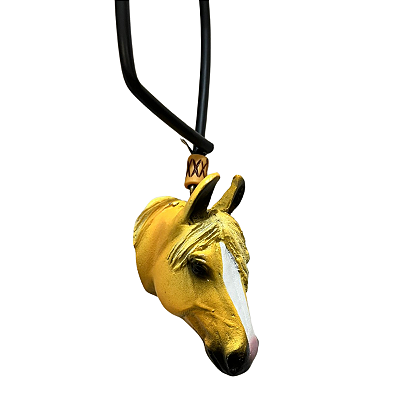 Enfeite De Retrovisor Country Formato De Cavalo Mangalarga Machador + Mini Laço