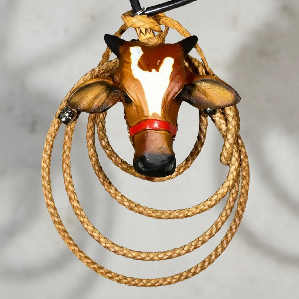 COMPRE 1 LEVE 3 - Enfeite De Retrovisor Boi Gado Nelore + Mini Laço